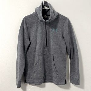 Blue-gray Under Armour zip up sweater, size S